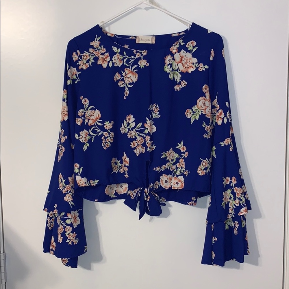 Flower blouse from Altard State. Bell Sleeves